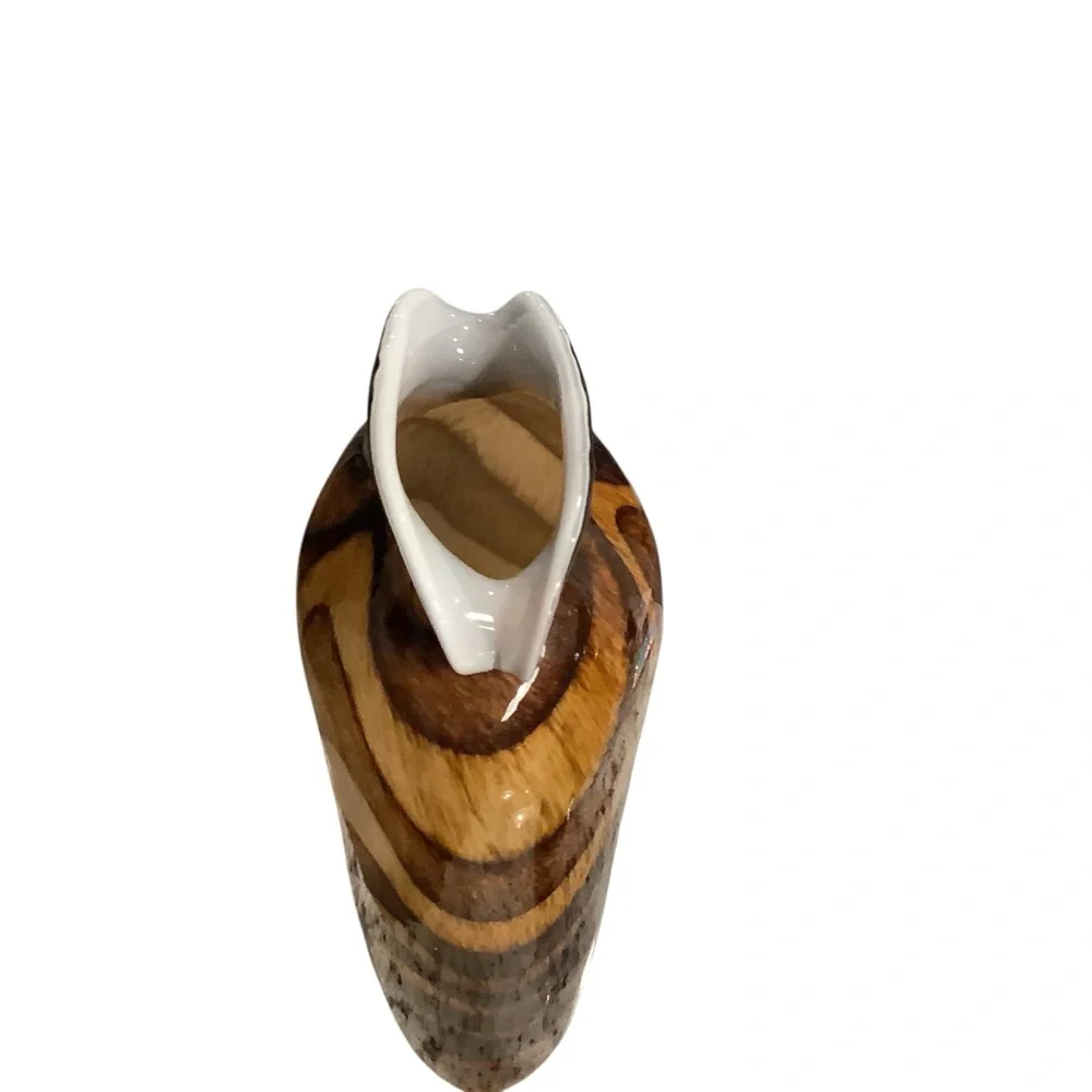 Artisan Brown Glass Vases Set